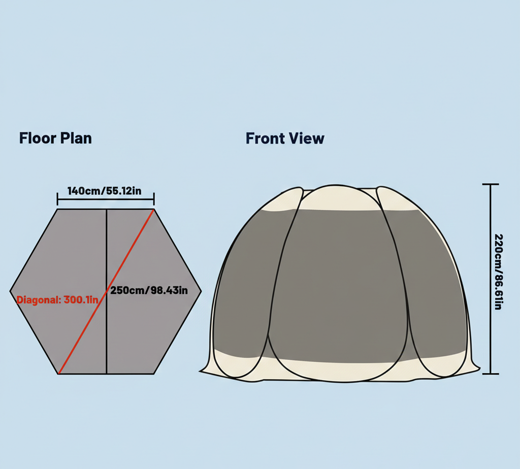 Instant Outdoor Sanctuary: 6-8 Person Portable Screen House for Ultimate Family Freedom
